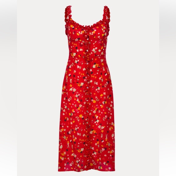NWOT Realisation Par Julia dress in Rouge Fleur S - Picture 10 of 15